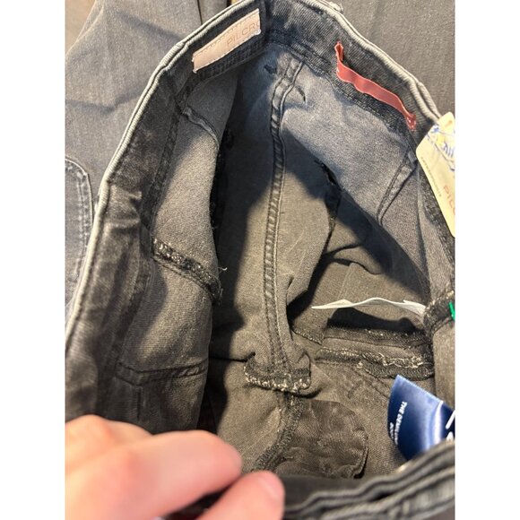 NEW Anthropologie Pilcro Demilune Cargo Bootcut Black Mid-Rise Denim Jeans 24 - Picture 14 of 16